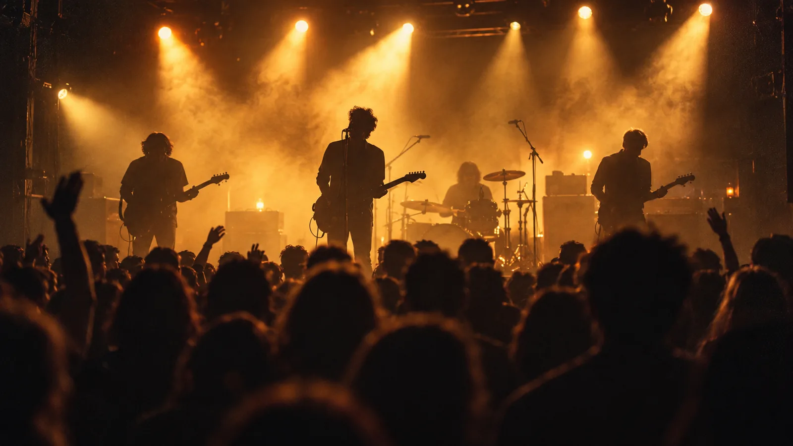 Illustrative live music scene